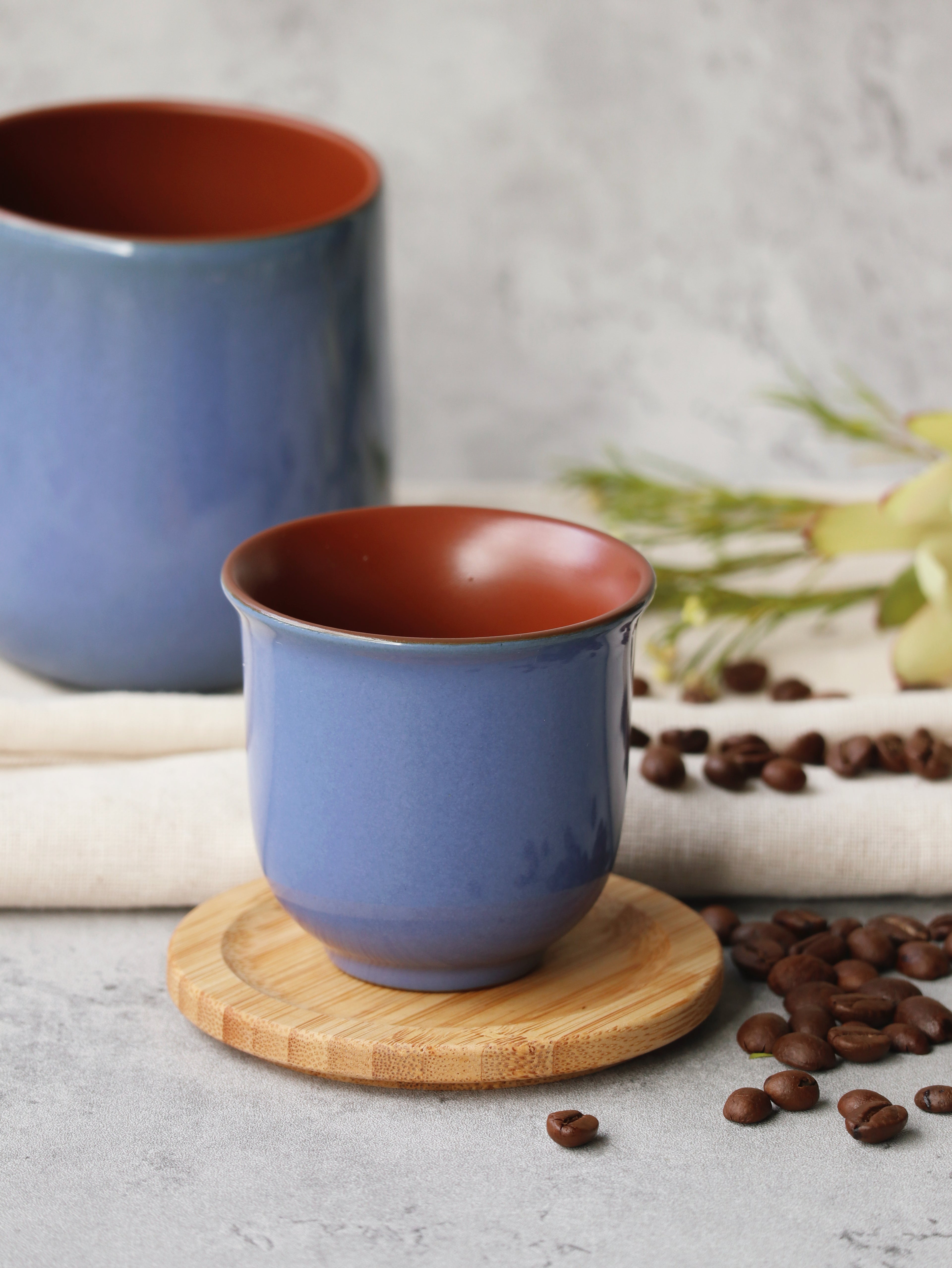 Steel Blue Aroma Cup